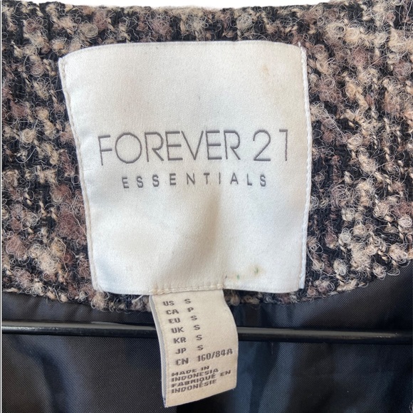 FOREVER 21 BROWN, BLACK MULITI-SHADE BLAZER JACKET WITH FRONT POCKETS SIZE SMALL - Picture 7 of 8